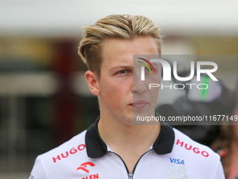 Liam Lawson of New Zealand drives the (30) Visa Cash app RB VCARB01 Honda RBPT during the Formula 1 Pirelli United States Grand Prix 2024 in...