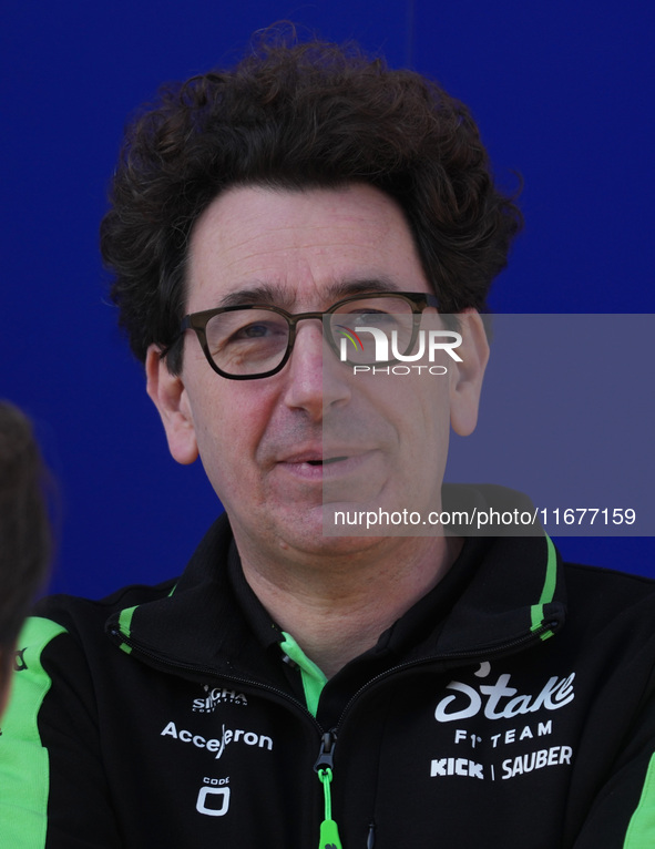 Mattia Binotto, Managing Director of Sauber Motorsport, is present during the Formula 1 Pirelli United States Grand Prix 2024 in Austin, USA...