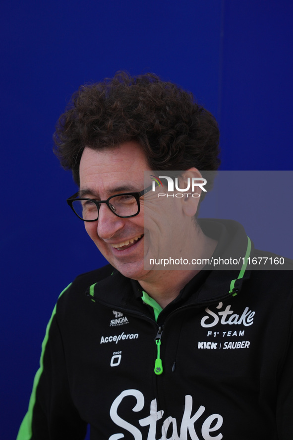 Mattia Binotto, Managing Director of Sauber Motorsport, is present during the Formula 1 Pirelli United States Grand Prix 2024 in Austin, USA...