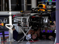 The FIA controls the T-Tray of Red Bull during the Formula 1 Pirelli United States Grand Prix 2024 in Austin, USA, on October 17, 2024. (