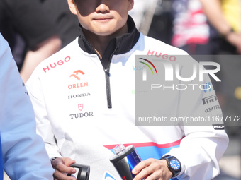 Yuki Tsunoda of Japan drives the (22) Visa Cash app RB VCARB01 Honda RBPT during the Formula 1 Pirelli United States Grand Prix 2024 in Aust...