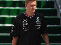 Mick Schumacher participates in the Formula 1 Pirelli United States Grand Prix 2024 in Austin, USA, on October 17, 2024. (