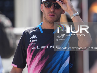 Pierre Gasly of France drives the (10) BWT Alpine F1 Team A524 Renault during the Formula 1 Pirelli United States Grand Prix 2024 in Austin,...