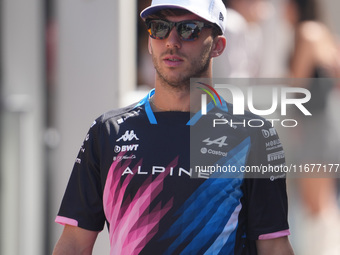 Pierre Gasly of France drives the (10) BWT Alpine F1 Team A524 Renault during the Formula 1 Pirelli United States Grand Prix 2024 in Austin,...