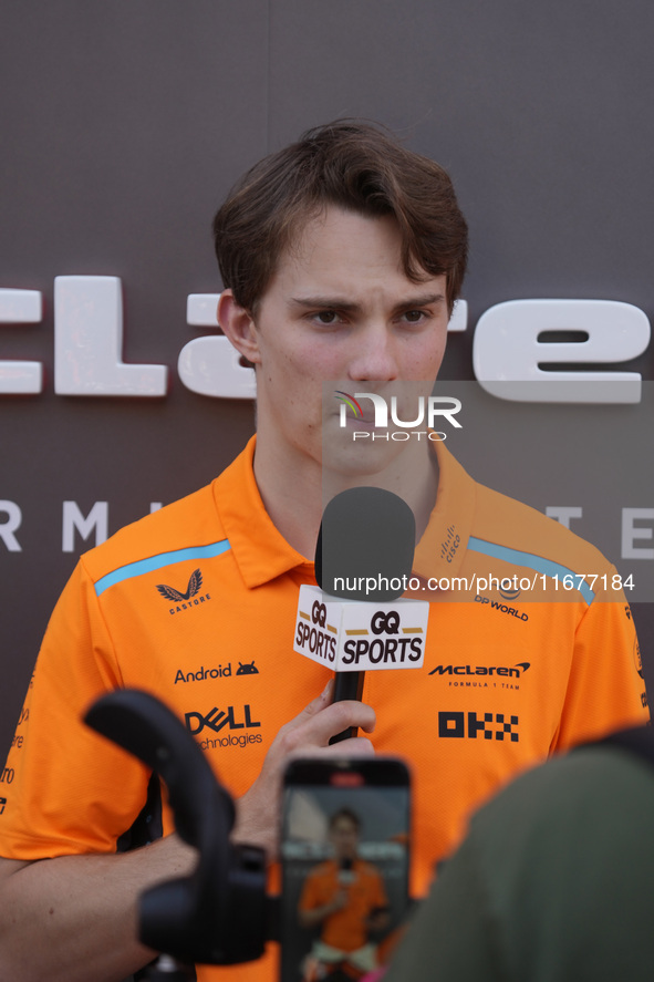 Oscar Piastri of Australia drives the (81) McLaren F1 Team MCL38 Mercedes during the Formula 1 Pirelli United States Grand Prix 2024 in Aust...