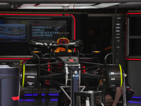 Mechanics work during the Formula 1 Pirelli United States Grand Prix 2024 in Austin, USA, on October 17, 2024. (