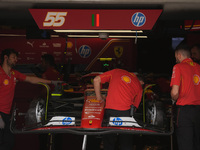 Mechanics work during the Formula 1 Pirelli United States Grand Prix 2024 in Austin, USA, on October 17, 2024. (