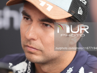 Sergio Perez of Mexico drives the (11) Oracle Red Bull Racing RB20 Honda RBPT during the Formula 1 Pirelli United States Grand Prix 2024 in...