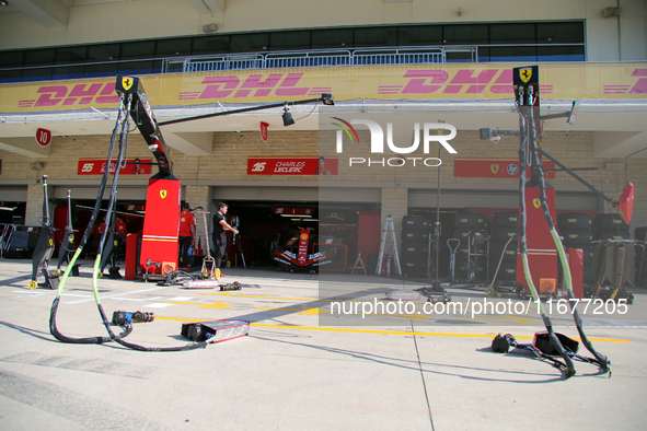 Pit of Scuderia Ferrari SF-24 Ferrari 