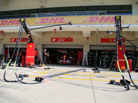 Pit of Scuderia Ferrari SF-24 Ferrari (