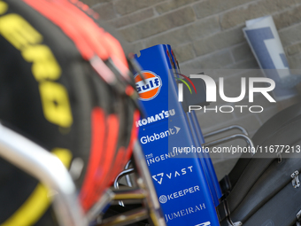 A detail of the front wing of the Williams Racing FW46 Mercedes during the Formula 1 Pirelli United States Grand Prix 2024 in Austin, USA, o...