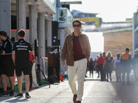 George Russell of the UK drives the (63) Mercedes-AMG Petronas F1 Team F1 W15 E Performance Mercedes during the Formula 1 Pirelli United Sta...