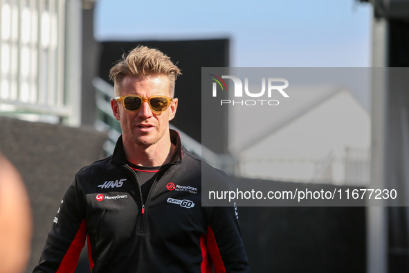 Nico Hulkenberg of Germany drives the (27) MoneyGram Haas F1 Team VF-24 Ferrari during the Formula 1 Pirelli United States Grand Prix 2024 i...