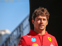 Charles Leclerc participates in the Formula 1 Pirelli United States Grand Prix 2024 in Austin, USA, on October 17, 2024. (