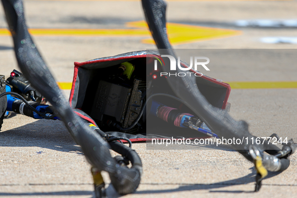 Pit lane detail during the Formula 1 Pirelli United States Grand Prix 2024 in Austin, USA, on October 17, 2024. 