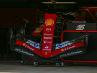 The Scuderia Ferrari SF-24 Ferrari front wing is present during the Formula 1 Pirelli United States Grand Prix 2024 in Austin, USA, on Octob...