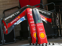 The Scuderia Ferrari SF-24 Ferrari front wing is present during the Formula 1 Pirelli United States Grand Prix 2024 in Austin, USA, on Octob...