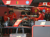 Mechanics work during the Formula 1 Pirelli United States Grand Prix 2024 in Austin, USA, on October 17, 2024. (