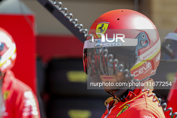 Mechanics work during the Formula 1 Pirelli United States Grand Prix 2024 in Austin, USA, on October 17, 2024. 