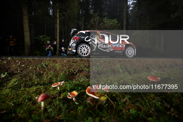 Driver Yohan Rossel and co-driver Arnaud Dunand, of the team AEC - DG Sport Competition Citroen C3, face the second day of the race during t...