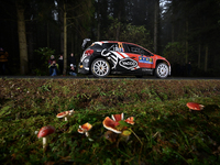 Driver Yohan Rossel and co-driver Arnaud Dunand, of the team AEC - DG Sport Competition Citroen C3, face the second day of the race during t...