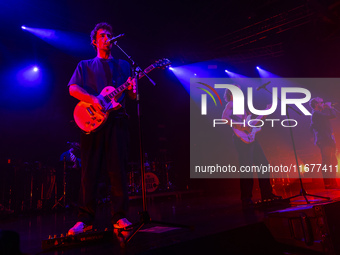 Rocky Lynch, Ross Lynch, and Riker Lynch of The Driver Era perform live at Fabrique in Milano, Italy, on October 18, 2024 (