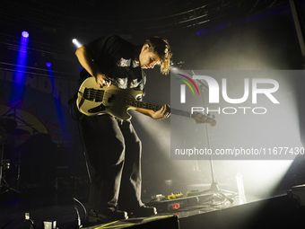 Luke Fabry of Almost Monday performs live at Fabrique in Milano, Italy, on October 18, 2024 (