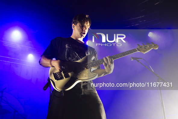 Luke Fabry of Almost Monday performs live at Fabrique in Milano, Italy, on October 18, 2024 