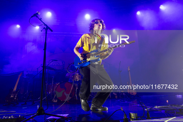 Dawson Daugherty of Almost Monday performs live at Fabrique in Milano, Italy, on October 18, 2024 