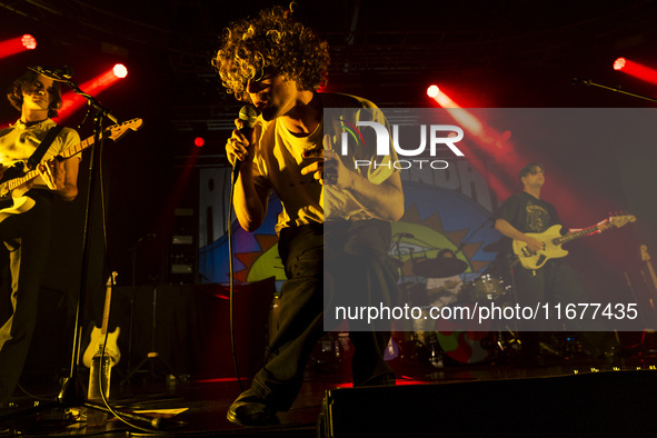 Dawson Daugherty of Almost Monday performs live at Fabrique in Milano, Italy, on October 18, 2024 