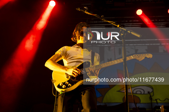 Cole Clisby of Almost Monday performs live at Fabrique in Milano, Italy, on October 18, 2024 