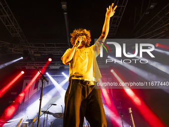 Dawson Daugherty of Almost Monday performs live at Fabrique in Milano, Italy, on October 18, 2024 (