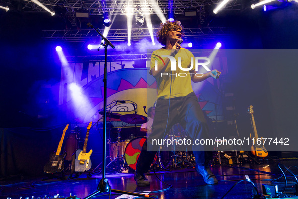 Dawson Daugherty of Almost Monday performs live at Fabrique in Milano, Italy, on October 18, 2024 