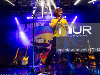 Dawson Daugherty of Almost Monday performs live at Fabrique in Milano, Italy, on October 18, 2024 (