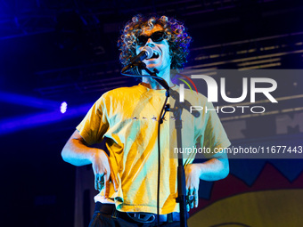 Dawson Daugherty of Almost Monday performs live at Fabrique in Milano, Italy, on October 18, 2024 (