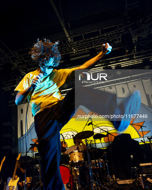 Dawson Daugherty of Almost Monday performs live at Fabrique in Milano, Italy, on October 18, 2024 