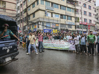 Bangladeshi cricketer Shakib Al Hasan's fans want Shakib's safety from mob culture in Dhaka, Bangladesh, on October 18, 2024, as the fans st...