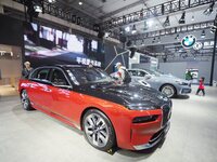 The audience visits the BMW booth at the 2024 World Intelligent Connected Vehicle Conference in Beijing, China, on October 18, 2024. (