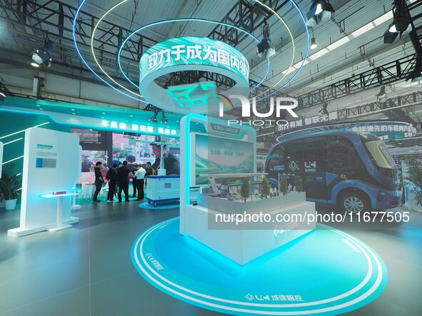 Visitors attend the World Intelligent Connected Vehicle Conference 2024 in Beijing, China, on October 18, 2024. 