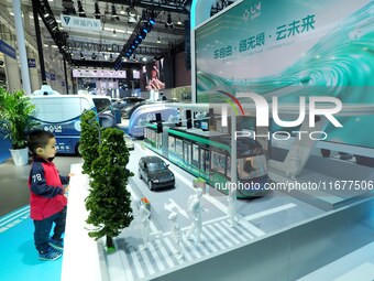 Visitors attend the World Intelligent Connected Vehicle Conference 2024 in Beijing, China, on October 18, 2024. (