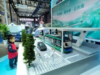 Visitors attend the World Intelligent Connected Vehicle Conference 2024 in Beijing, China, on October 18, 2024. (