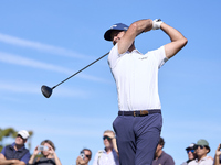 Jorge Campillo of Spain tees off on the 6th hole during the Estrella Damm N.A. Andalucia Masters 2024 at Real Club de Golf Sotogrande in San...