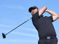 Jordan Smith of England tees off on the 6th hole during the Estrella Damm N.A. Andalucia Masters 2024 at Real Club de Golf Sotogrande in San...