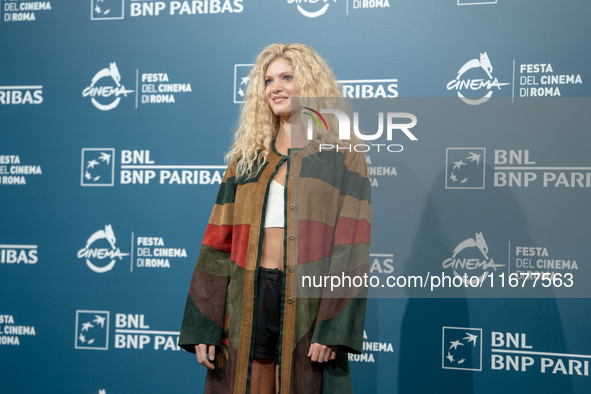 Elena Kampouris attends the ''Fino Alla Fine'' photocall during the 19th Rome Film Festival at Auditorium Parco Della Musica in Rome, Italy,...