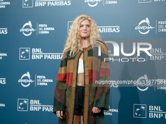 Elena Kampouris attends the ''Fino Alla Fine'' photocall during the 19th Rome Film Festival at Auditorium Parco Della Musica in Rome, Italy,...