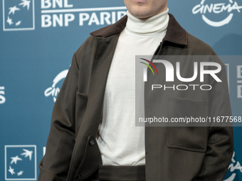 Enrico Inserra attends the ''Fino Alla Fine'' photocall during the 19th Rome Film Festival at Auditorium Parco Della Musica in Rome, Italy,...