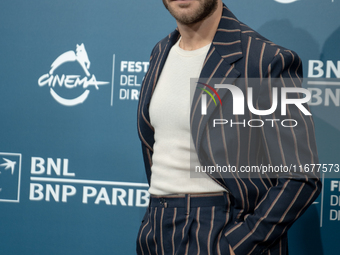 Lorenzo Richelmy attends the ''Fino Alla Fine'' photocall during the 19th Rome Film Festival at Auditorium Parco Della Musica in Rome, Italy...