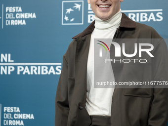 Enrico Inserra attends the ''Fino Alla Fine'' photocall during the 19th Rome Film Festival at Auditorium Parco Della Musica in Rome, Italy,...