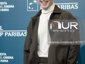 Enrico Inserra attends the ''Fino Alla Fine'' photocall during the 19th Rome Film Festival at Auditorium Parco Della Musica in Rome, Italy,...