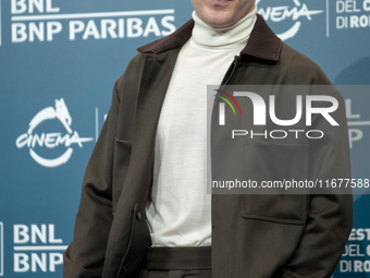 Enrico Inserra attends the ''Fino Alla Fine'' photocall during the 19th Rome Film Festival at Auditorium Parco Della Musica in Rome, Italy,...